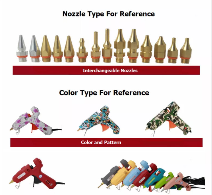 Different Nozzle Hot Melt Glue Gun