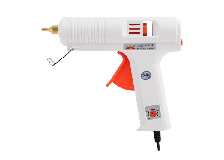 Adjustable temperature hot glue gun